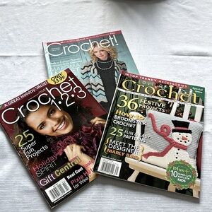 CROCHET MAGAZINES SET OF 3
